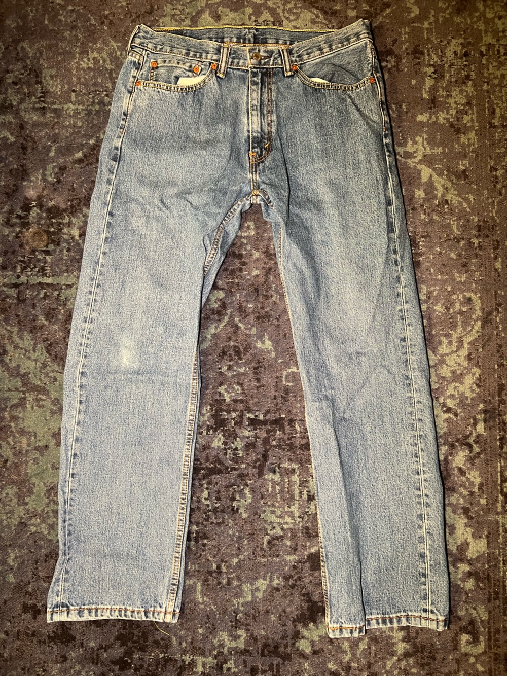 Levi's Men's Straight-Leg Jeans in Light Blue Denim